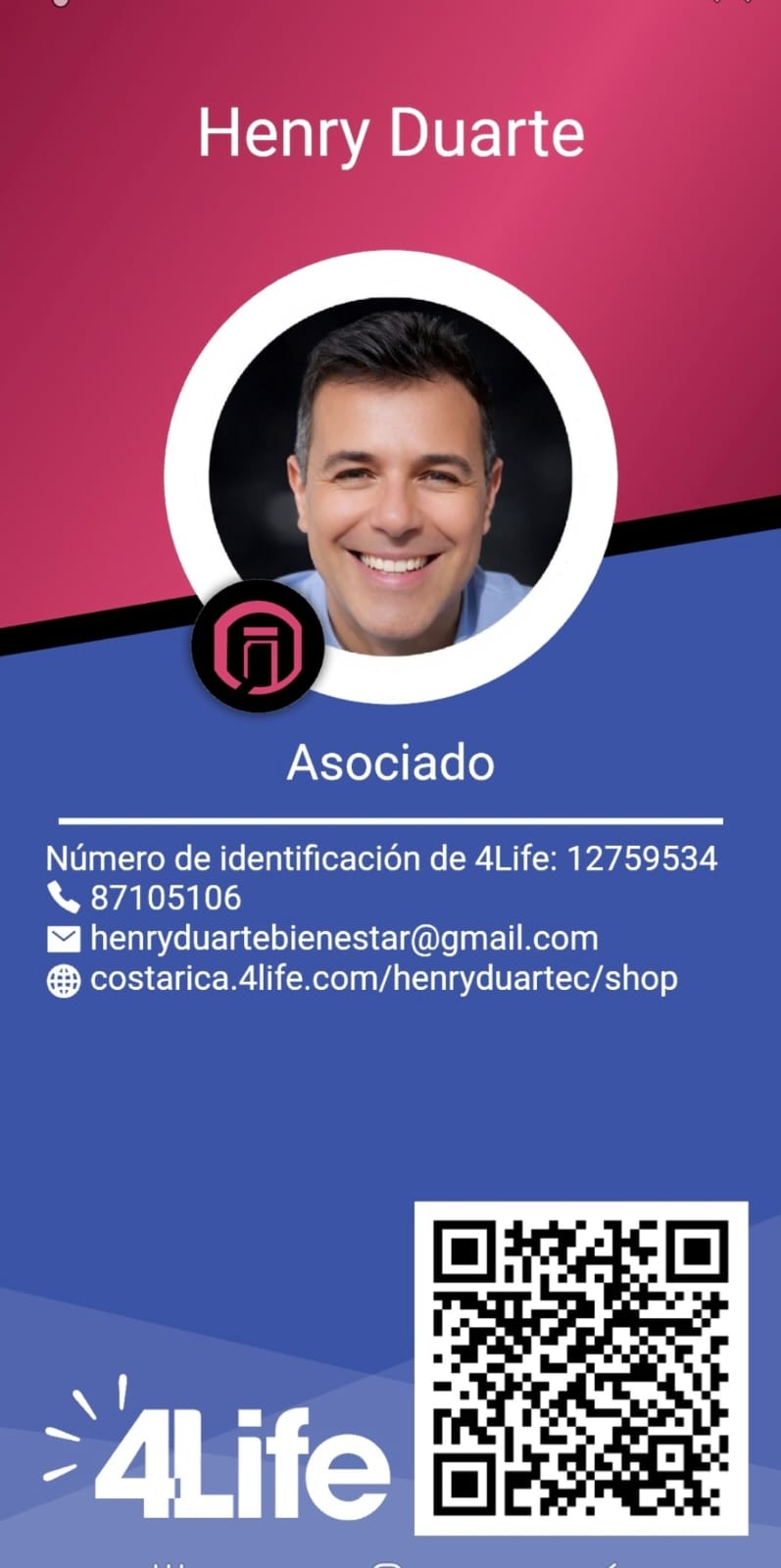 Inicio Henry Duarte - Asociado 4Life